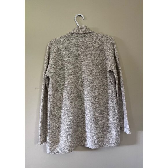 Talbots Womens Small Open Beige Cardigan Long Sleeve Sweater Two Pockets - Picture 4 of 6